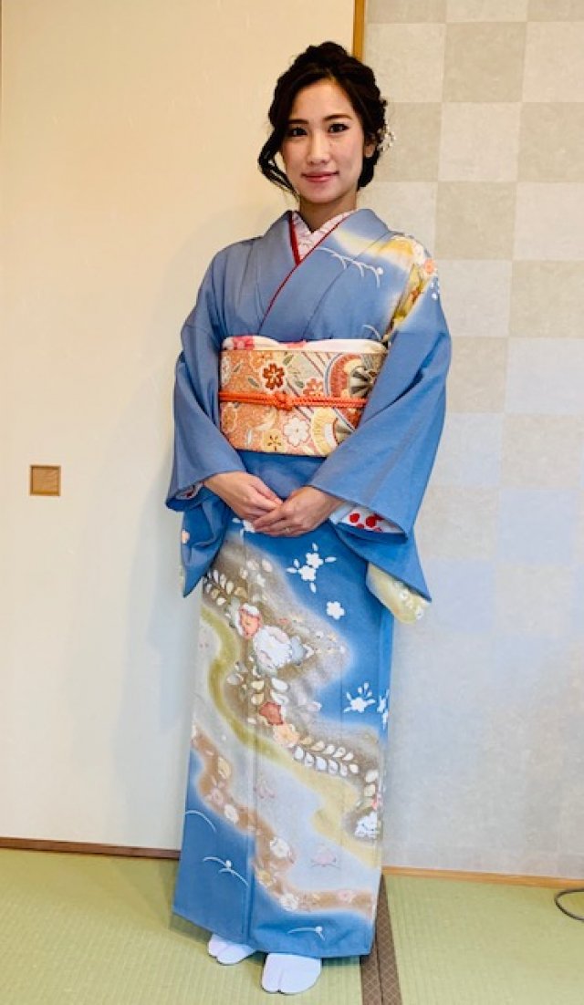 池田での出張着付けです